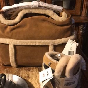 Ugg bag & earmuffs